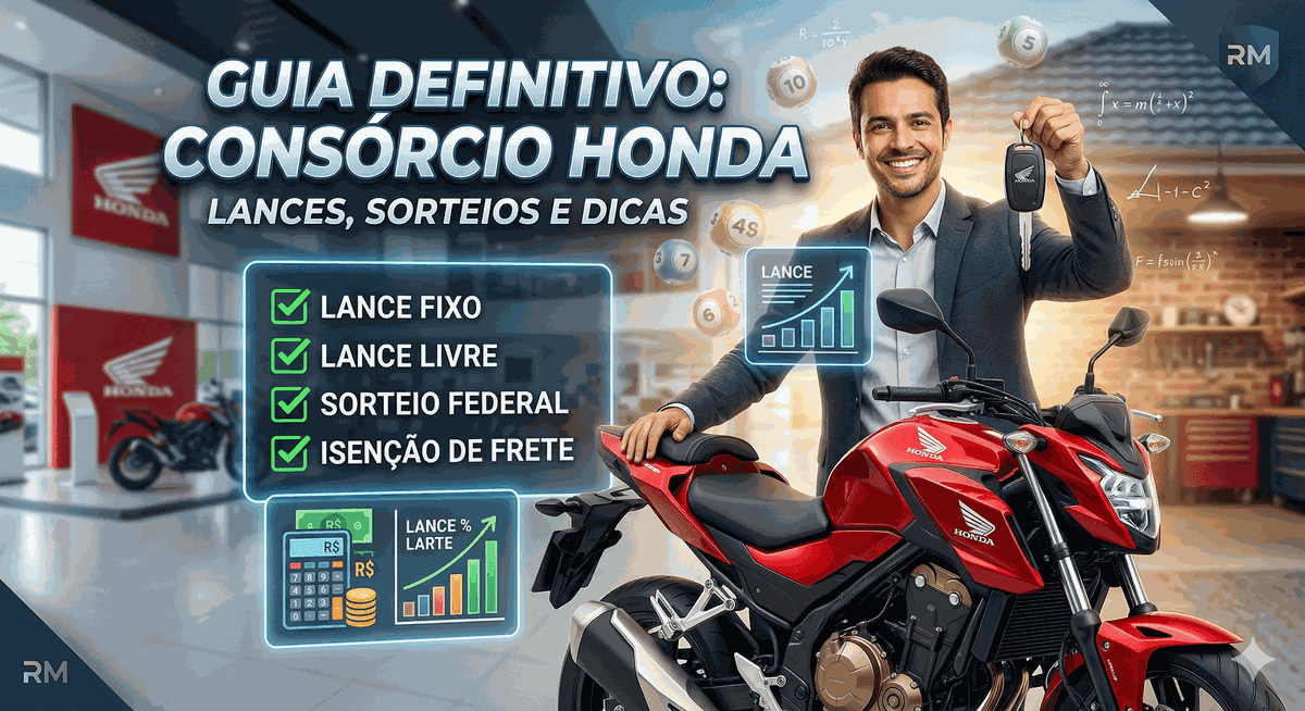 Guia Consórcio Honda: Lances, Sorteios e Dicas Atualizadas